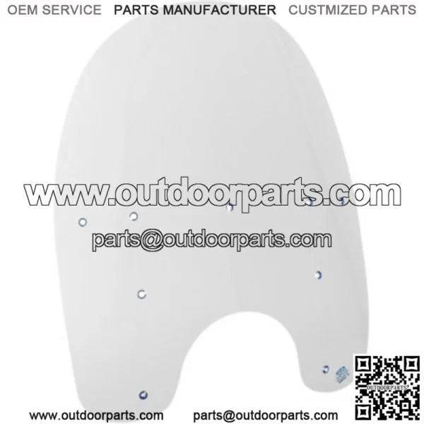 Memphis Shades 17 OE Replacement Clear King Size Windshield Harley Softail 93-17 (For: Harley-Davidson)