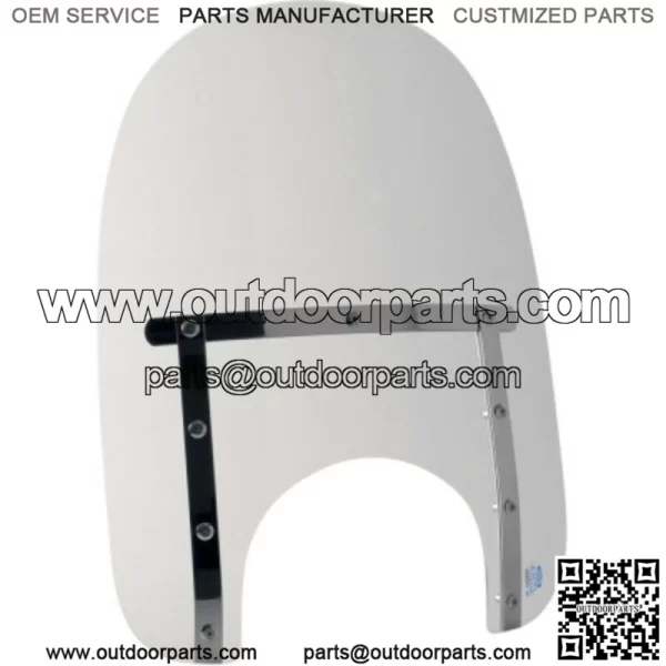Memphis Shades 17" Slim Clear Windshield Screen Harley Softail Street Bob 18+ (For: Harley-Davidson)