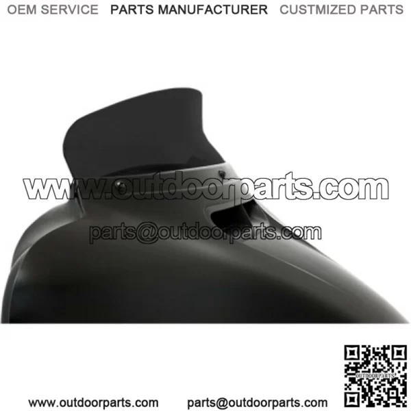 Memphis Shades 4.5" Black Smoke Batwing Spoiler Windshield Harley 14+ Touring (For: Harley-Davidson)