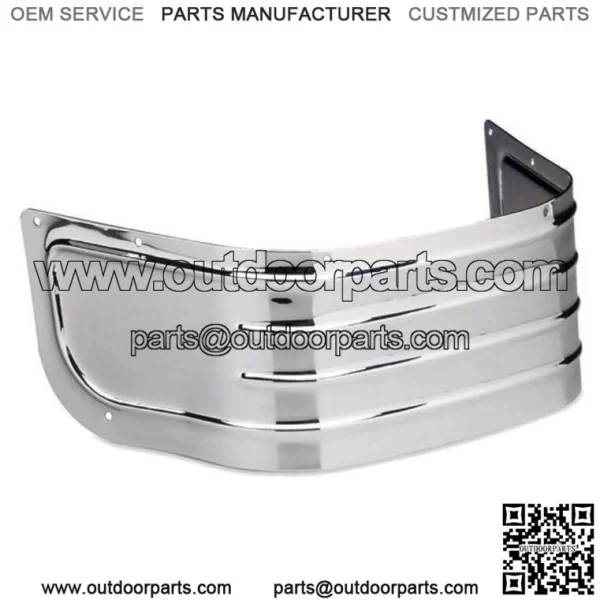 Chrome Replacement Ribbed Fender Skirt Tip Harley Softail Touring Electra Glide (For: Harley-Davidson)