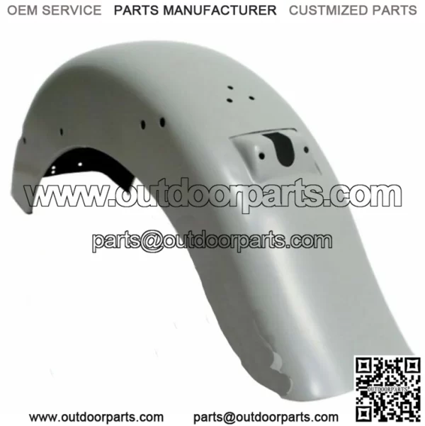 OE Style 7-1/4" Raw Steel Fender Rear Taillight Mount Fat Boy Harley FLSTF 90-96 (For: Harley-Davidson)