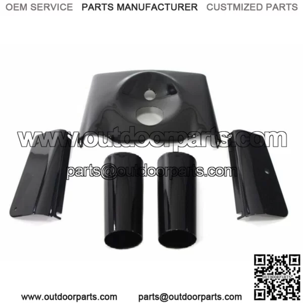 Gloss Black Front Fork Tin Slider Side Covers Kit Heritage Fatboy Harley Softail (For: Harley-Davidson)