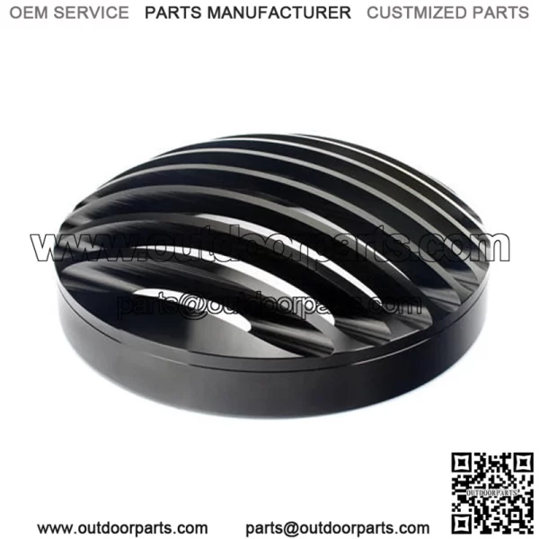 Aluminum Motorcycle Black Headlight Grill Cover For Harley - Image 2