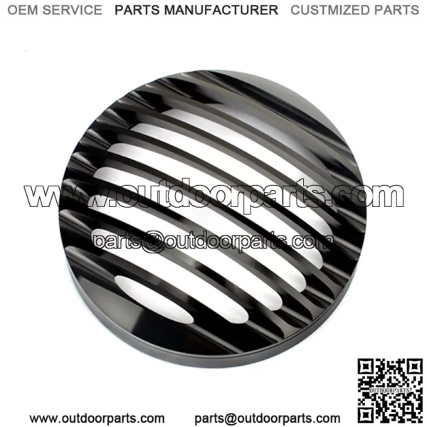 Aluminum Motorcycle Black Headlight Grill Cover For Harley - Image 3