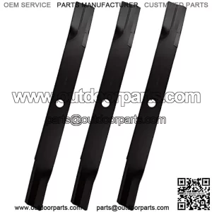 Lawn Mower Blades 3 PCS Set (High-Lift) Replace AM102402 AM38314 M119975 M141786 M83363 for John Deere 2032R 2520 2720 3120 3203 3320 3520 3720 4005 4105 4115