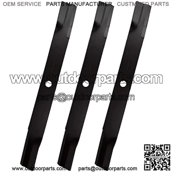 Lawn Mower Blades 3 PCS Set (High-Lift) Replace AM102402 AM38314 M119975 M141786 M83363 for John Deere 2032R 2520 2720 3120 3203 3320 3520 3720 4005 4105 4115