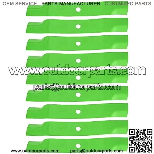 Lawn Mower Blade for John Deere 60 inch Deck 1025R 1026R 1550 TCU15881 M128485 M131958 (High-Lift) 9 Pack - Image 2