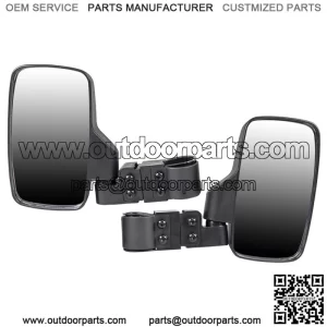 Side View Mirror Set for John Deere Gator HPX XUV 550 560 590 835 Black (For: John Deere Gator HPX HPX815E)