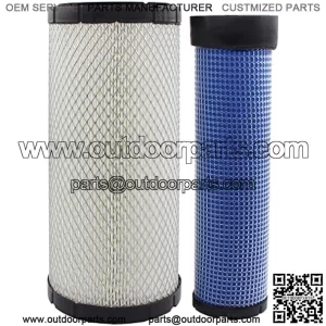 Engine Air Filters Set P822768 P822769 RE68048 RE68049 for John Deere 110 3120 3203 3320 3520 3720 4105 3720 5103 5105 5200