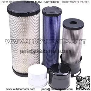 Filter Kit LVA21202 LVA14895 Compatible with JD Compact Tractor 3120 3320 3520 3720 4105