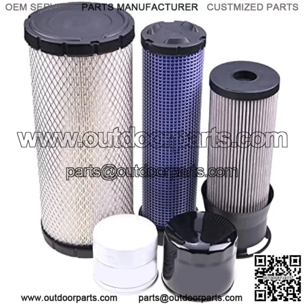Filter Kit LVA21202 LVA14895 Compatible with JD Compact Tractor 3120 3320 3520 3720 4105