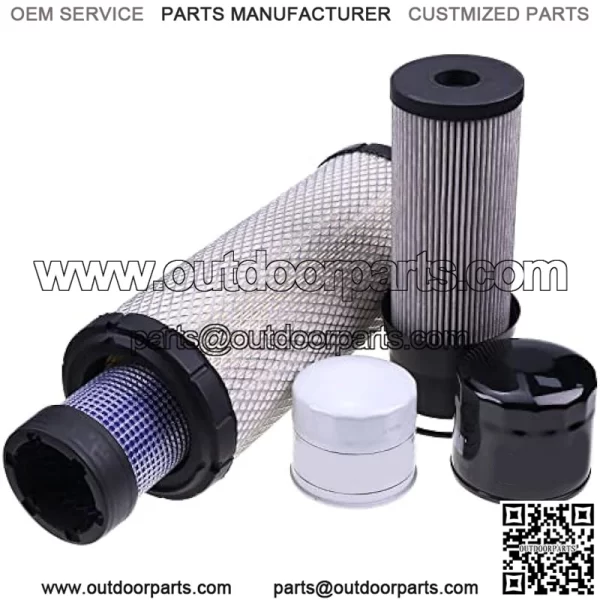Filter Kit LVA21202 LVA14895 Compatible with JD Compact Tractor 3120 3320 3520 3720 4105 - Image 3