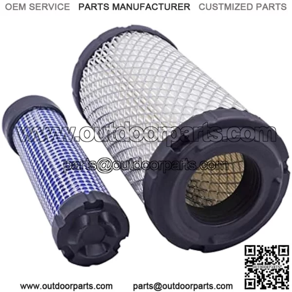 Inner & Outer Air Filters Set M113621 M123378,Air Filter Element Compatible with 1023E 1026R 1200 1720 1725 2030A 2210 2500,Replaces Kawasaki 11013-7029 11013-7048 - Image 4