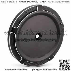 Stage 1 Air Cleaner Intake Outer Cover Black Beveled Accent Harley (For: Harley-Davidson)
