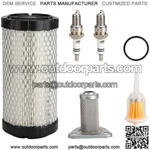 Golf Cart Tune Up Kit for EZGO TXT 2005-2009 w/MCI Motor, EZGO RXV 2008-up w/Robbins Engine, EZGO ST350 Workhorse 1996-up Gas Vehicles, Air Filter Oil Filter Fuel Filter Spark Plug