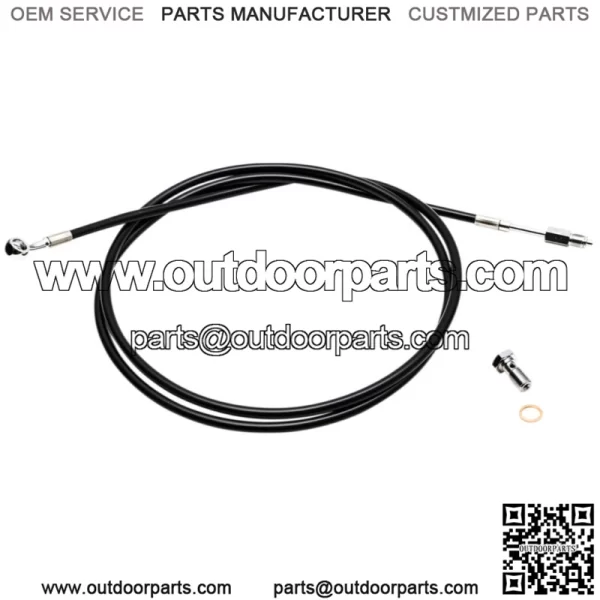 Hydraulic Clutch Line Black Vinyl 12-14" Ape Harley CVO Touring 07-12 (For: Harley-Davidson)