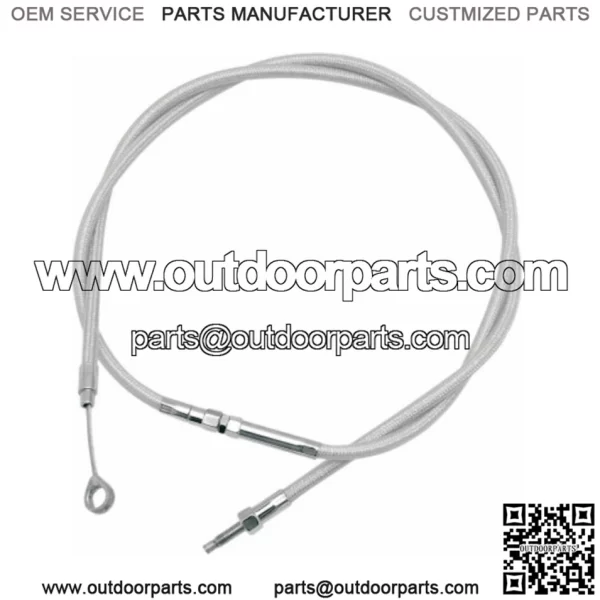 Motion-Pro 72.5" 12" Extended Stainless Steel Clutch Cable 87-99 Harley Touring (For: Harley-Davidson)