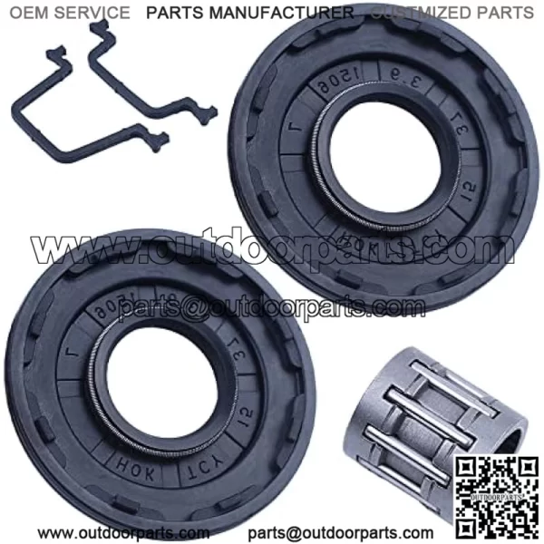 Oil Seal Gasket Needle Bearing for Husqvarna 445 445E 445 II 450E 450 II Rancher, Gasket, Oil Seal, Needle Bearing