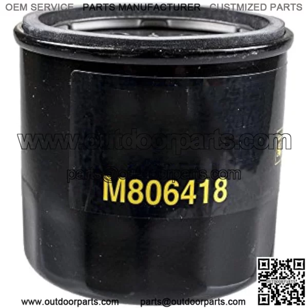 John Deere M806418 John Deere Oil Filter 1023E, 1025R, 1026R, 2210, 4010,755, HPX-DIESEL GATOR,455 LAWN MOWER, X495, X740, X748, and 1435 FRONT MOWER