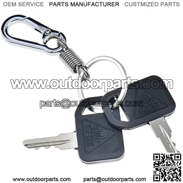 2X Ignition Keys AM131841 TCA24616 131841 with Key Chain for John Deere 300 400 GT GX LX Series 130 160 165 Gator 2020A 2030A 850D 855D 4X2 6X4 622 600 1800 2020 - Image 3