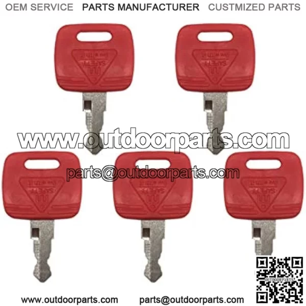 5 PCS RE183935 RE71557 Ignition Key for John Deere Tractor - Image 2