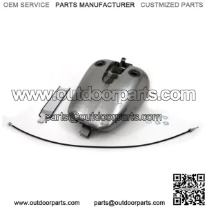 Bobbed 4.0 Gallon Gas Fuel Tank One Piece Speedo Harley Evo Touring FLT 80-99 (For: Harley-Davidson)