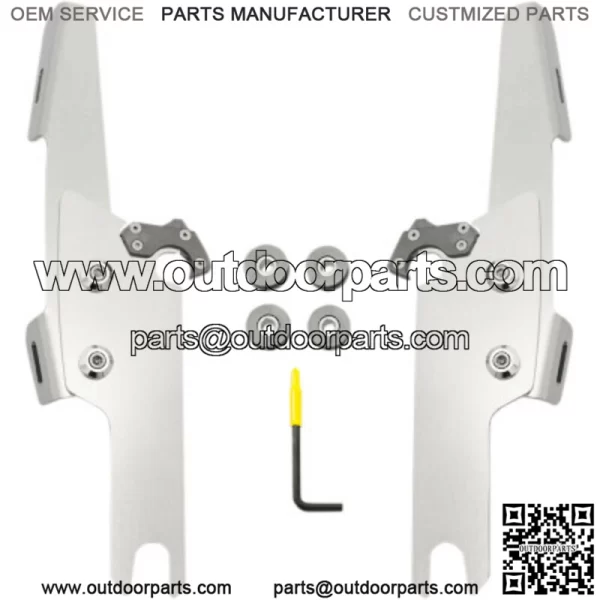 Memphis Shades Polished Windshield Trigger-Lock Mount Kit Harley Freewheeler 15+ (For: Harley-Davidson)