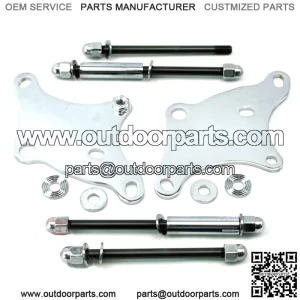 Chrome Lower Motor Mount Kit With Bolts Harley Ironhead Sportster 1952-1981 KH (For: Harley-Davidson)