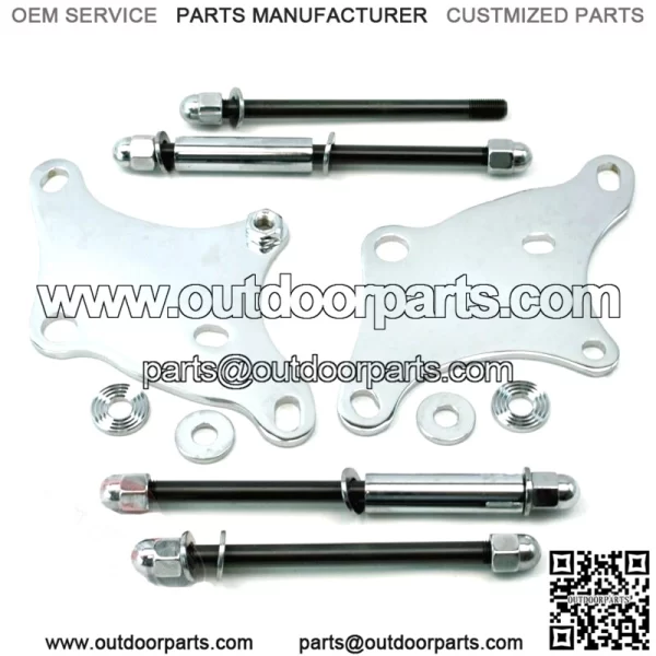 Chrome Lower Motor Mount Kit With Bolts Harley Ironhead Sportster 1952-1981 KH (For: Harley-Davidson)