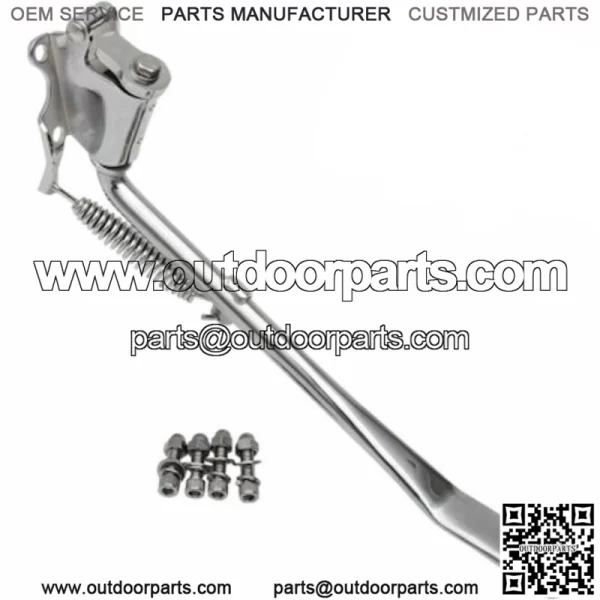 Chrome 1" Inch Under Stock Lowering Kickstand Kit Jiffy Stand Evo Harley Softail (For: Harley-Davidson)