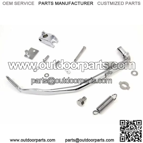 Chrome Jiffy Kickstand Leg Spring Hardware Kit Harley Dyna Wide Super Glide FXD (For: Harley-Davidson)