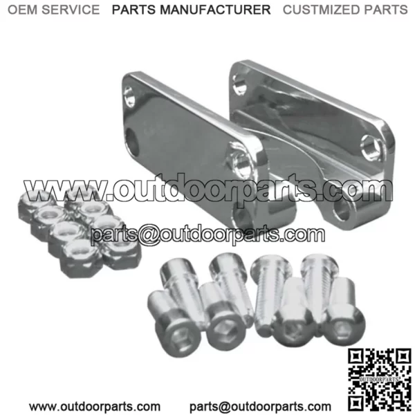 Covingtons Chrome Fender Riser Adapter Harley Touring Bagger 1980-2013 21" Wheel (For: Harley-Davidson)