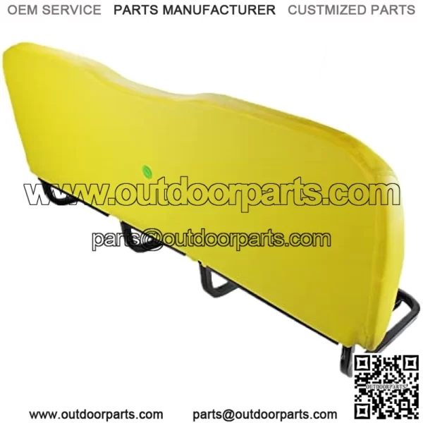 E-AM140623 Yellow Vinyl Bench Seat Back Cushion for John Deere HPX & XUV Gators - Image 2