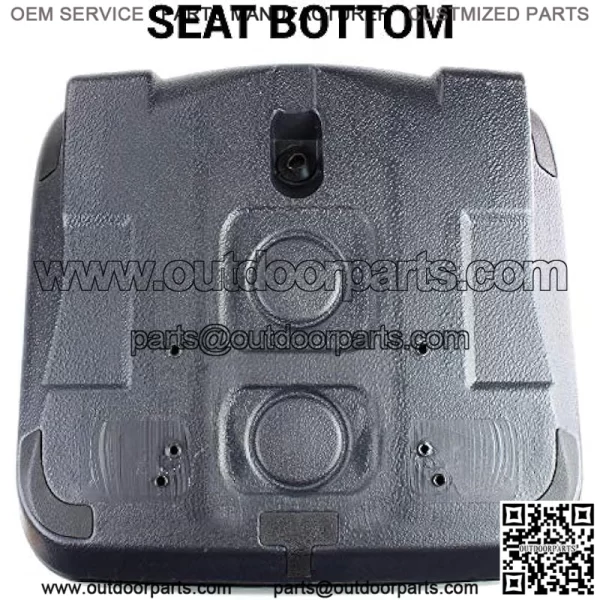 E-AM129970 Black Seat for John Deere Gator w/Drain Hole (M-Gator, E, Turf, TX 4X2, TH Turf, XUV550, 4X4 HPX, 4X2 Trail, 6X4 Trail ++) - Image 3