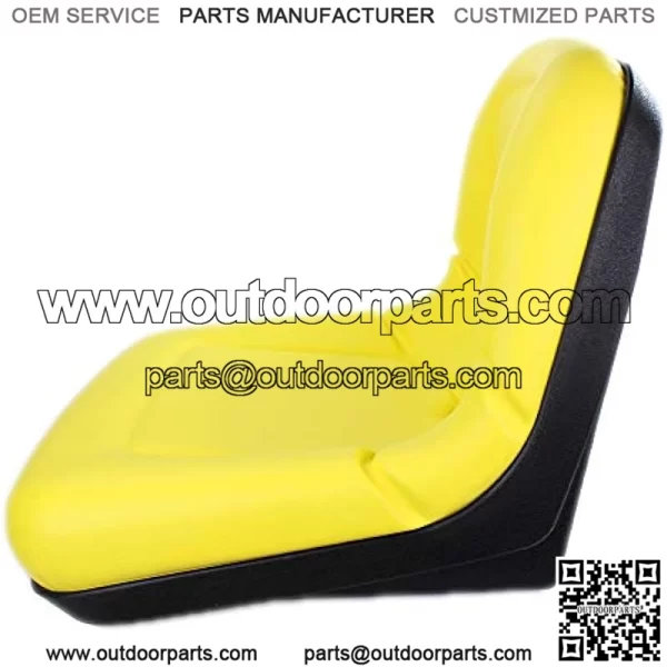 E-AM129968 Yellow 15" Seat for John Deere 4X2, CS & TS 4X2 Gators - Image 2