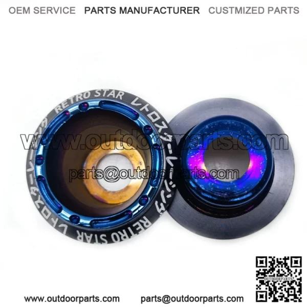 Retrofit anti-fall cup for electric motorcycle front shock absorber - Image 2
