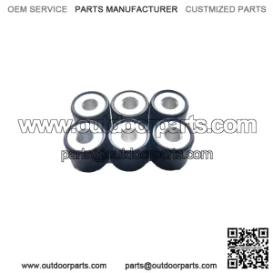 19x17-8.5g black clutch beads