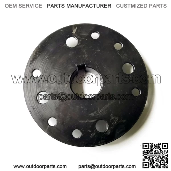 1" Bore Black Mini-Hub, Steel, Zinc-Plated - Image 3