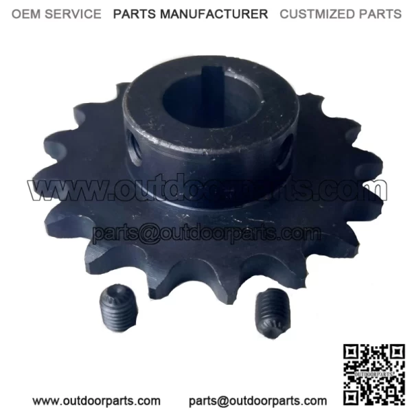 17T jackshaft sprocket #40/41/420 3/4" bore - Image 2