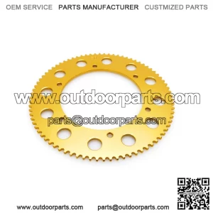 80T #219 Gold Aluminum Sprocket