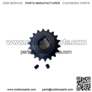 18T Tooth #35 Sprocket Gear with 3/4" Bore for Jackshaft Mini Bike Go Kart - NEW (T shape)