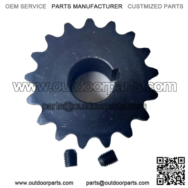 17 Tooth 35 Chain 3/4 Bore Jackshaft "B" Sprocket (T shape) - Image 3
