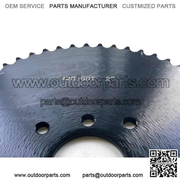 60T 2" #420 8 Hole (Black) Sprocket - Image 3
