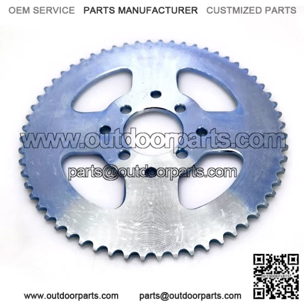 40/41/ 420 Chain 60T 2-1/8" Bore Sprocket with Master Link for Go Kart Mini Bike - Image 2