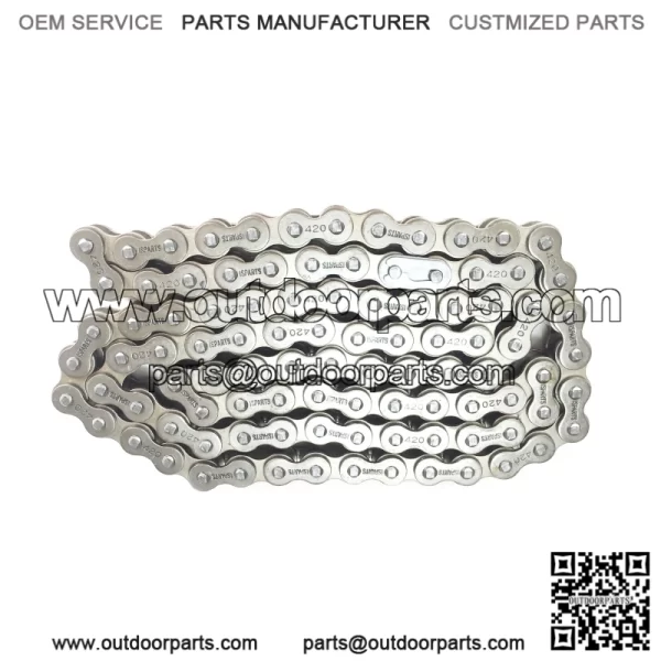 #420 chain, 98 links including the master link