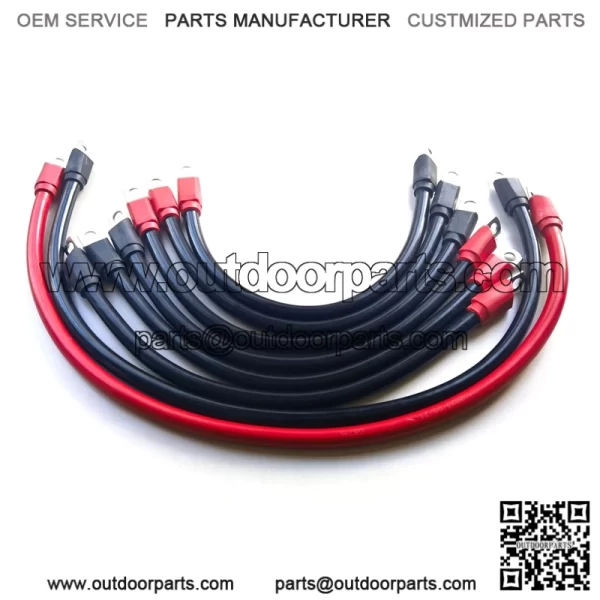 RAParts Battery Cable Kit Fits EZGO Txt / Medalist 1994-UP 36 & 48V 25972-G32 Golf Cart 25972-G40 - Image 2