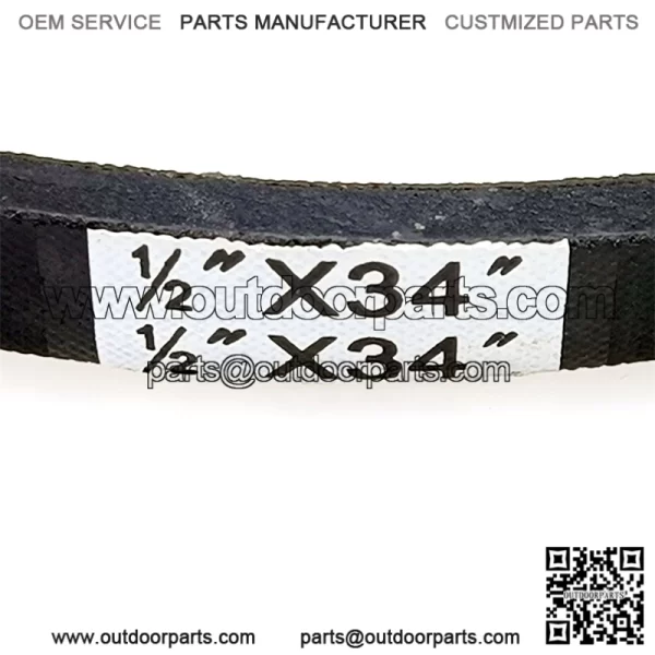 Snowblower Thrower Traction Drive Belt 1/2" x 34 1/2" Replacement for AYP 179092, 419744, 532179092, 532416954, 532419744 925 927 1130 5524 10527 11524 14527 15530 ST261 ST276 - Image 4