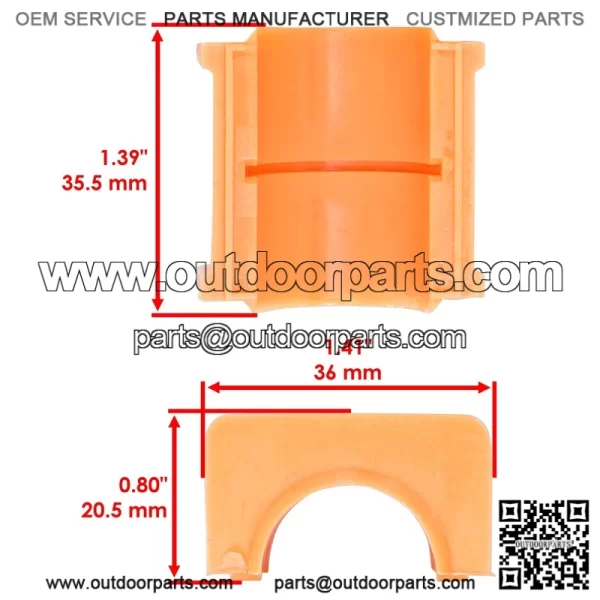 Polaris Scrambler 500 1997-2000 Steering Post Upper/Lower Bushings - Image 3
