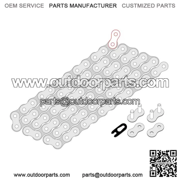 Polaris Scrambler 500 4X4 1997-2012 Drive Chain - Image 2