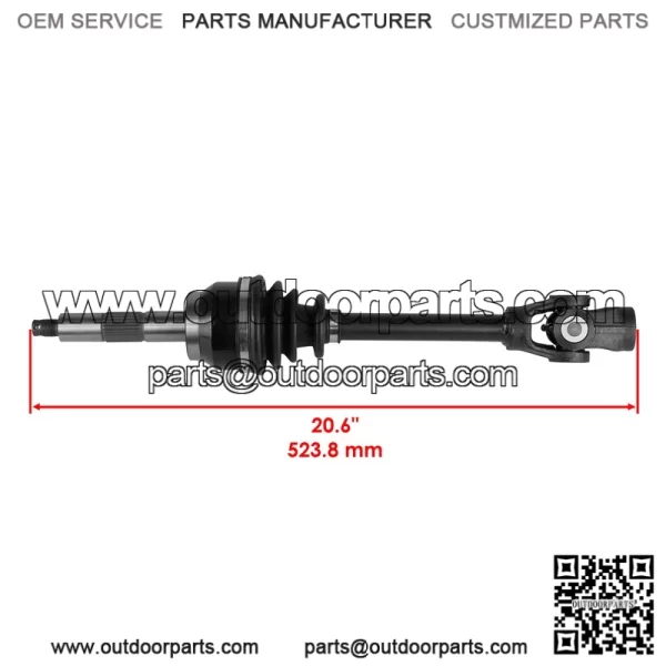Polaris Scrambler 400/500 4X4 1997-2003 Front CV Joint Axle (BTB) - Image 2